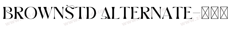 BrownStd Alternate字体转换